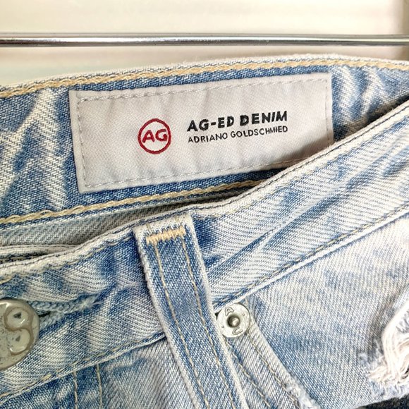 AG ADRIANO‎ GOLDSCHMIED The Phoebe Distressed High Waist Denim Sz 24 - Picture 6 of 13